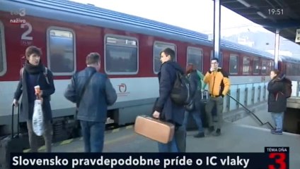 Zrušia východniarom IC vlaky? (Téma dňa, spr)