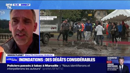 "On a pu reloger une maison de retraite", explique le maire d'Annonay (Ardèche) après les inondations
