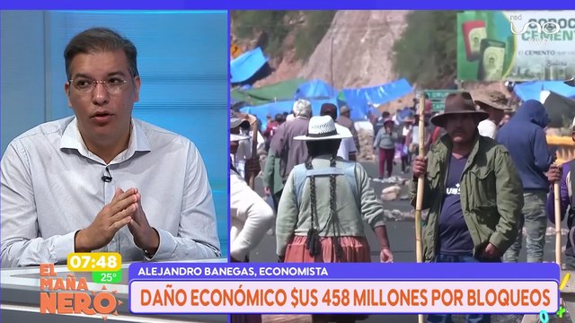 SCZ ECONOMISTA ALEJANDRO BANEGAS VE INCENTIDUMBRE EN EL PAIS POR BLOQUEOS DE CARRETERAS