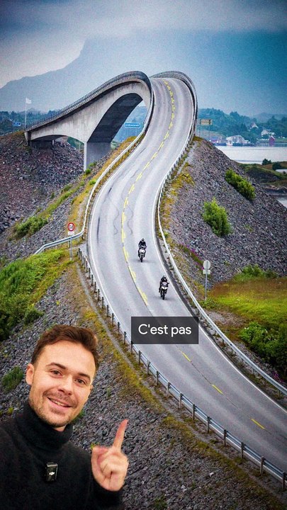 pourquoi la norvege construit une route en forme de tremplin?