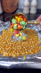 Rainbow popcorn it's yummy