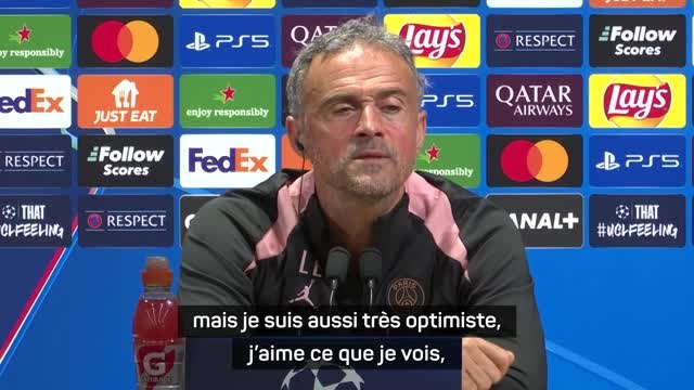 PSG - Luis Enrique : Je suis très optimiste, j'aime ce que je vois