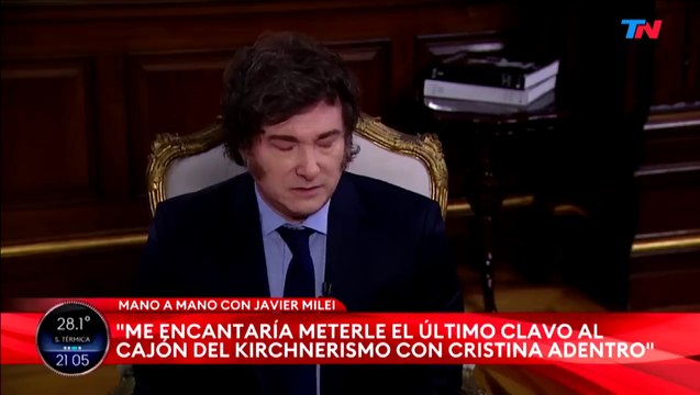 Milei sobre la oposición a LLA: Me gustaría meterle el último clavo al cajón del kirchnerismo, con Cristina adentro