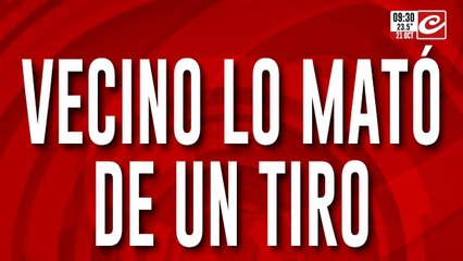 Volvía de una fiesta y fue asesinado a tiros por su propio vecino