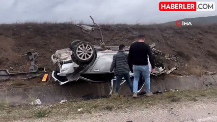 Kontrolden Çıkan Audi Takla Attı: Sürücü Yaralandı