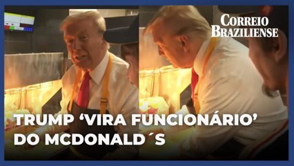 Trump se veste de funcionário do McDonald's para desacreditar Harris