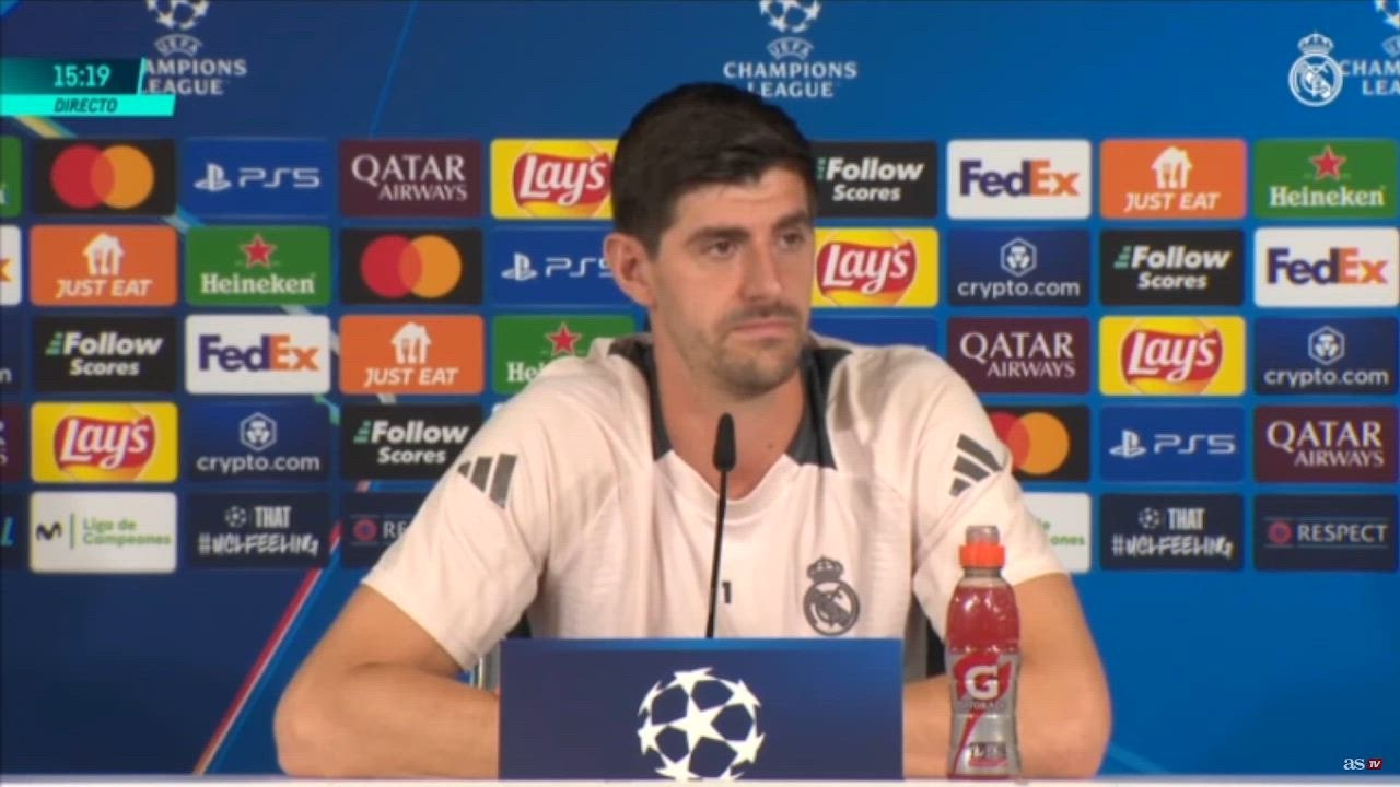 Courtois responde a Simeone tras sus declaraciones en el derbi