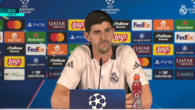 Rueda de prensa de Courtois previa al Real Madrid vs. Borussia Dortmund de Champions League