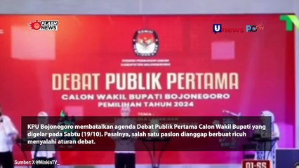 Memalukan, Debat Pilbup Bojonegoro Dibatalkan gegara Paslon Langgar Aturan