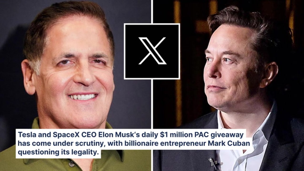 Mark Cuban Questions Legality Of Elon Musk's $1M Daily PAC Giveaway, But Tesla CEO Highlights The Shark's $5.7B Deal With Yahoo!