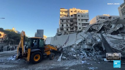 Líbano evalúa daños de ataques israelíes contra banca vinculada a Hezbolá