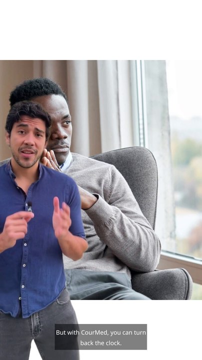 Men's Supplement Powder 45+:  Sharpen your focus, increase your energy level and enhance your sexual health with one scoop per day.  CourMed® - The Health & Wellness Platform for Private Clients