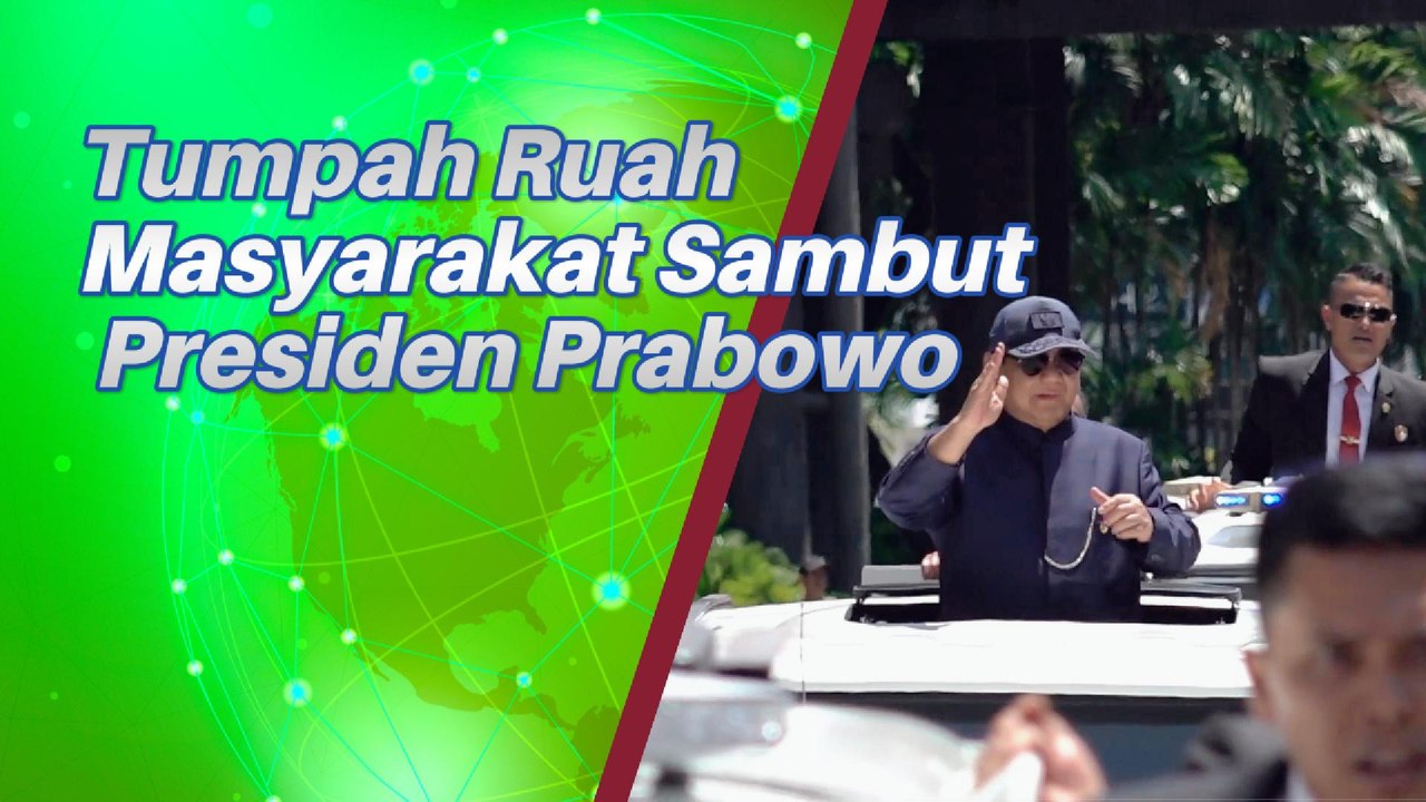 Tumpah Ruah, Masyarakat Sambut Presiden Prabowo