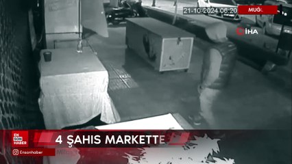 Muğla'da market hırsızları güvenlik kameralarına takıldı