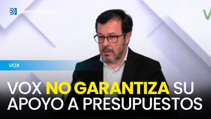 Vox no da por hecho su apoyo a presupuestos de CCAA del PP