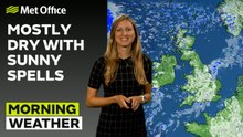 Met Office Tuesday Morning weather forecast 22/10/2024 - Sunny spells after the morning showers