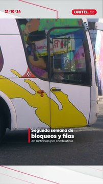 La semana arranca con al menos 14 puntos de bloqueos en el país y filas de conductores en surtidores en busca de combustible.