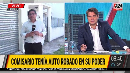 MORÓN: UN COMISARIO TENÍA UN AUTO ROBADO EN SU GARAGE Y ESTÁ DETENIDO