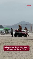Corpo de adolescente é encontrado na praia do Tabuleiro