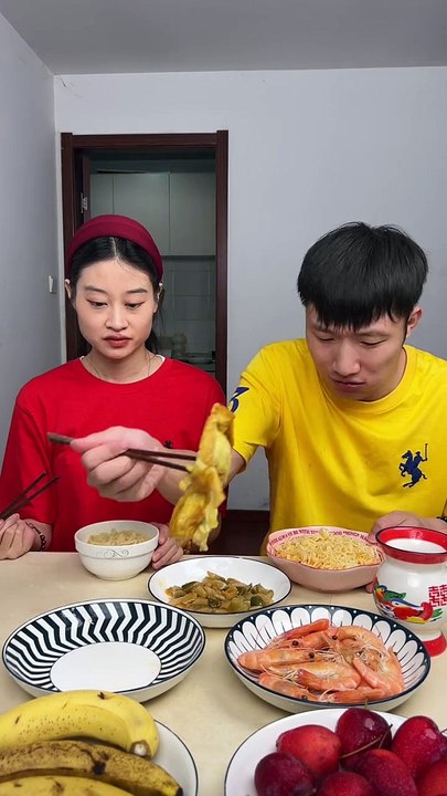 Couple of 2024 Do Funny Challenge For More Yummy Food 