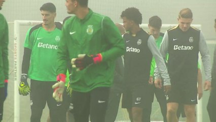 Sporting Lisbon train ahead of Sturm Graz UCL trip