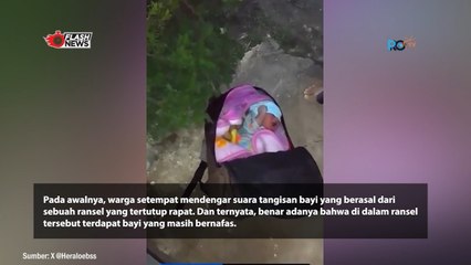 Penemuan Bayi Hidup Dalam Tas Ransel Gegerkan Bandung Barat