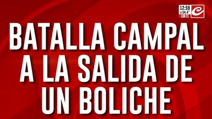 Exclusivo: las imagénes nunca vistas de la batalla campal del boliche