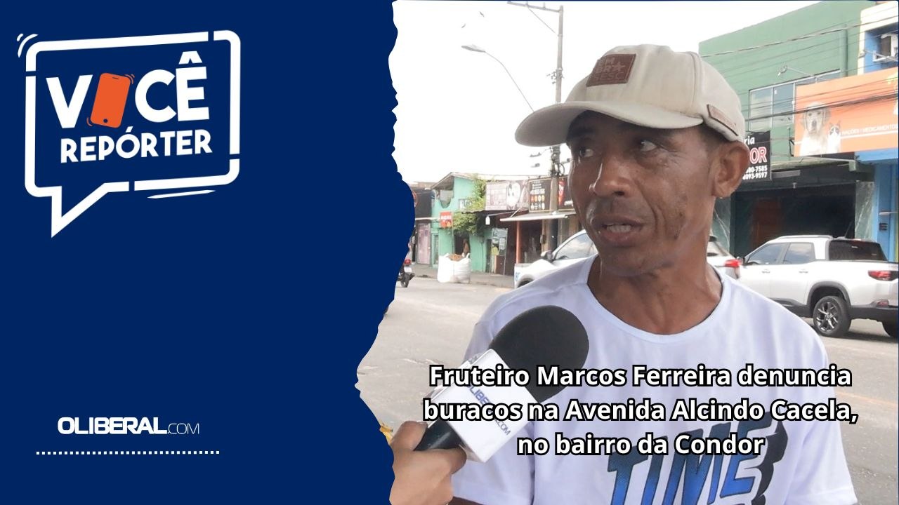 Fruteiro Marcos Ferreira denuncia buracos na Av...