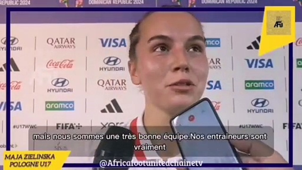Coupe du Monde Féminine U17 République Dominicaine  #Pologne  : Maja Zielinska pense déjà au prochain match contre le #Brésil  ⚽