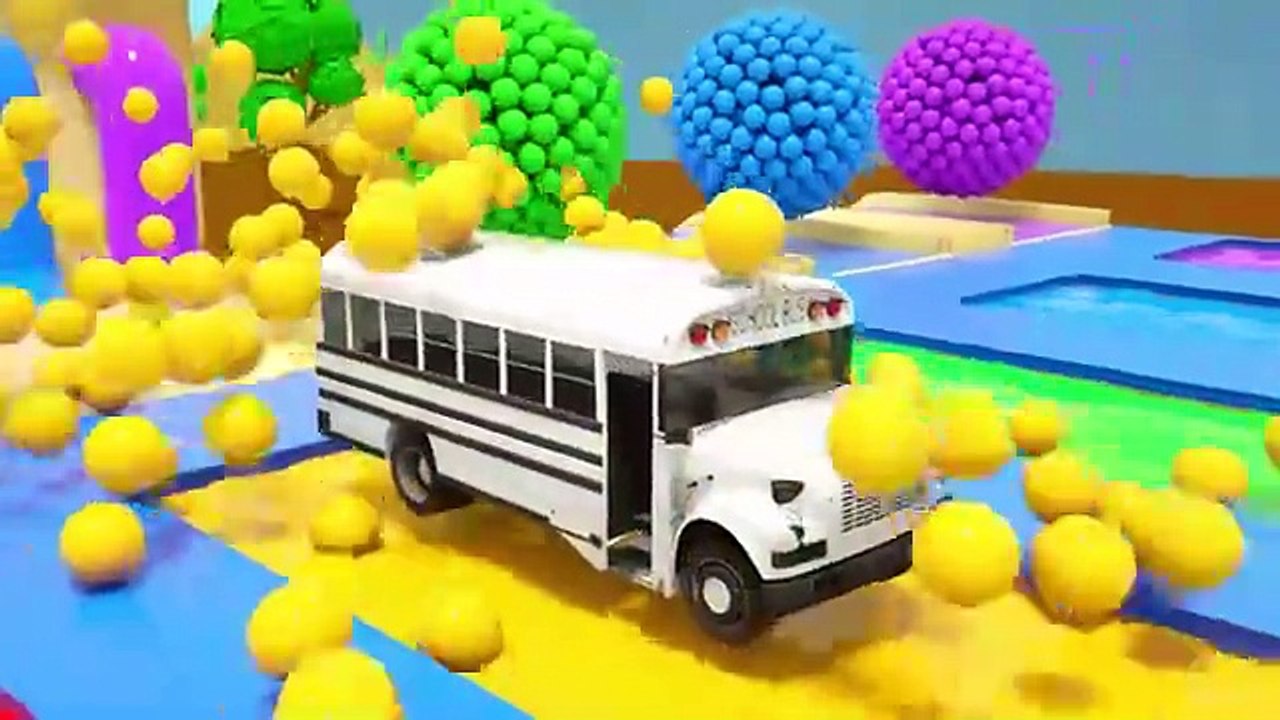 Baby Shark Song Slide and Soccer balls for coloring cars Baby