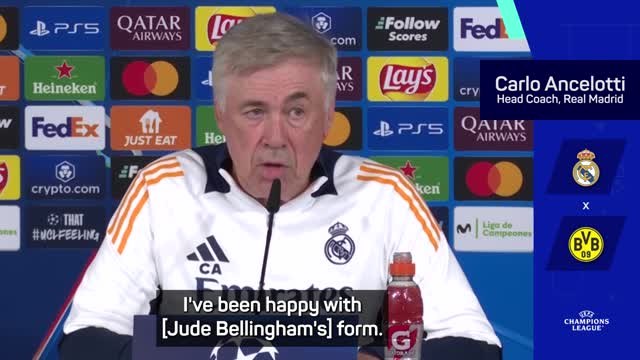 Ancelotti unfazed by Bellingham's lack of goals