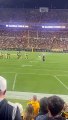 Woman runs onto field at Acrisure Stadium