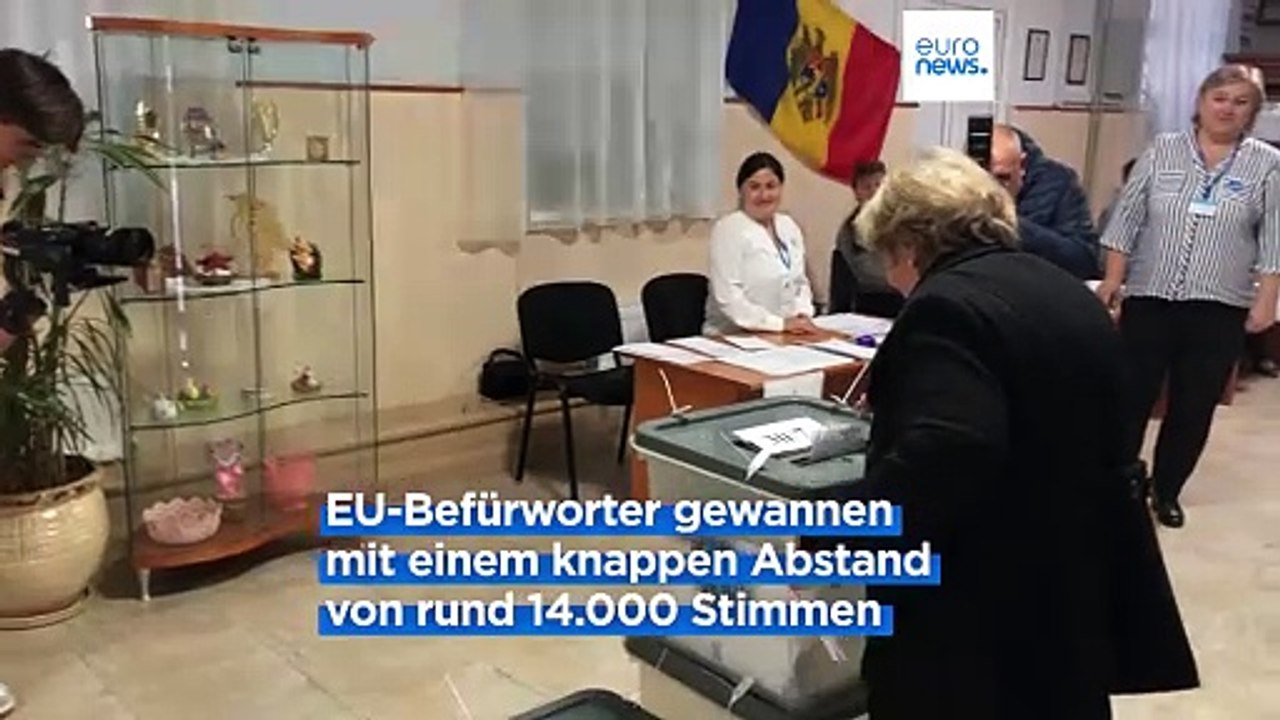 Republik Moldau nach dem EU-Referendum: Präsidentin Sandu beklagt Manipulation