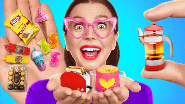 NOUVEAU 123 GO! Accessoires pour cuisiner de la nourriture minuscule ! Créations dans la cuisine