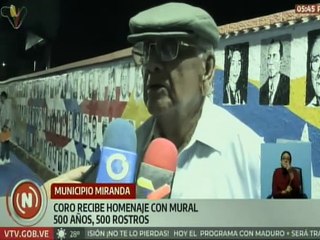 Falcón | Realizan mural en homenaje a los 500 años de historia de la ciudad de Coro