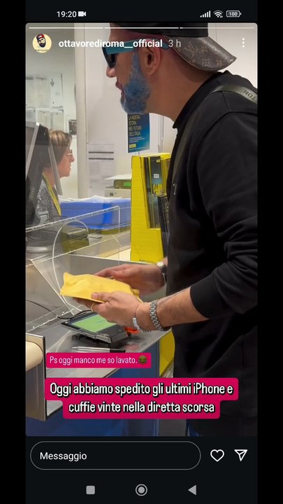 spediamo l'iPhone e cuffiette vinti