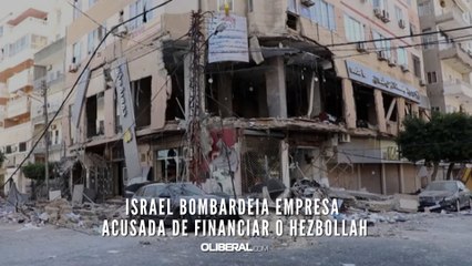 Israel bombardeia empresa acusada de financiar o Hezbollah