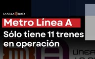 Faltan de trenes en la Línea A del Metro de la CDMX