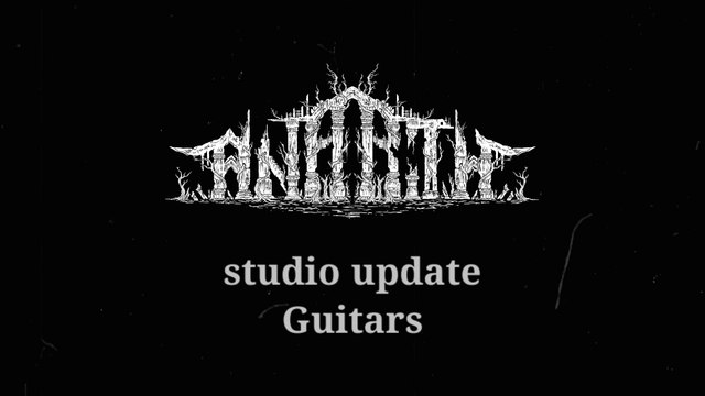 Anarth | Blackened death metal | Studio update | Guitars