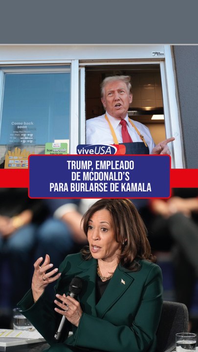 Trump, ¿empleado de McDonald’s para burlarse de Kamala?