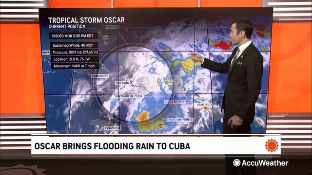 Tropical Storm Oscar spins toward Bermuda after slamming Cuba