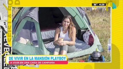 De ser conejita Play Boy a vivir en casa de campaña