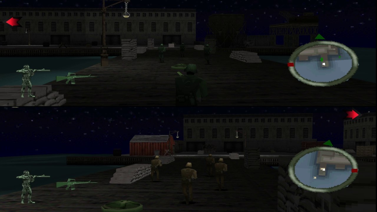 Army Men: World War: Land Sea Air - Multiplayer - No Man's Land - CTF (PSX)