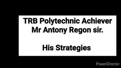 TRB Polytechnic physics achiever strategies / Antony regon sir video / npa physics
