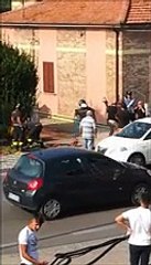 Corropoli, i soccorsi a un cavallo ferito