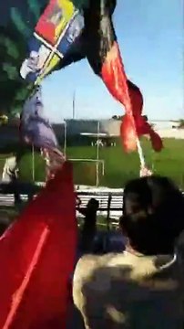 Lanciano promosso, l'esultanza della curva rossonera