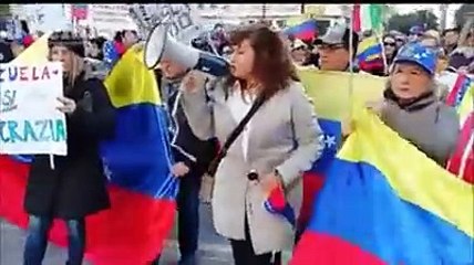 Bandiere e cartelli in piazza per Guaid?