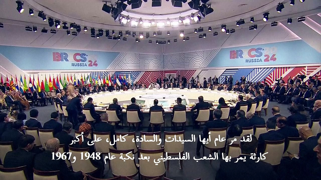 الرئيس الفلسطيني: إسرائيل تخطط "لإفراغ" قطاع غزة من سكانه