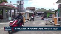 Terekam Cctv, Hitungan Detik Pencuri Gasak Motor di RSUD