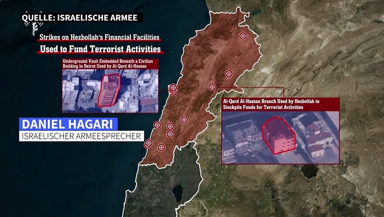 Libanon: Israel bombardiert Bunker mit Millionen-Vermögen
